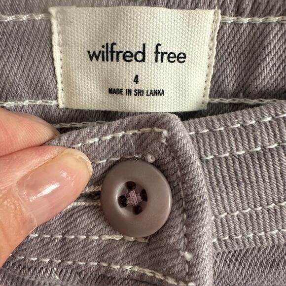 Aritzia Wilfred Free Modern Utility Pant Straight Leg Size 4 Purple Slate NWOT - Picture 8 of 10